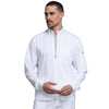 Cherokee Workwear Revolution WW320 Scrubs Jacket Men's Zip Front White 4XL