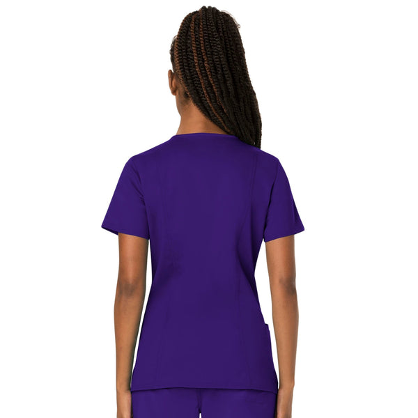 Cherokee Workwear Revolution WW620 Scrubs Top Women's V-Neck Grape 3XL