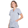 Cherokee Workwear Revolution WW620 Scrubs Top Women's V-Neck Grey 4XL