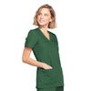 Cherokee Workwear WW650 Scrubs Top Women's Mock Wrap Hunter Green 5XL