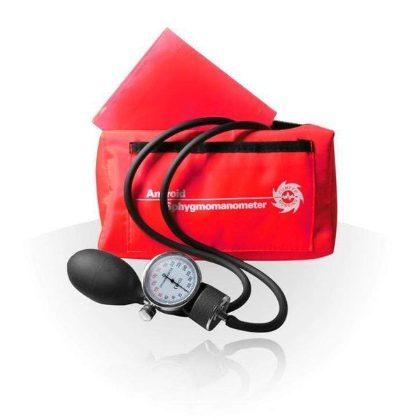 Medshop Hand Held Sphygmomanometers Red Aneroid Sphygmomanometer