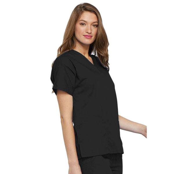 Cherokee Scrubs Top Cherokee Workwear 4700 Scrubs Top Women's V-Neck Black