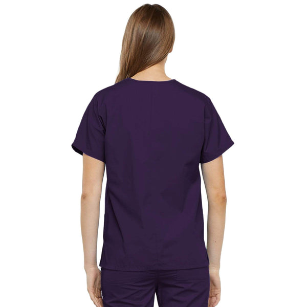 Cherokee Scrubs Top Cherokee Workwear 4700 Scrubs Top Women's V-Neck Eggplant