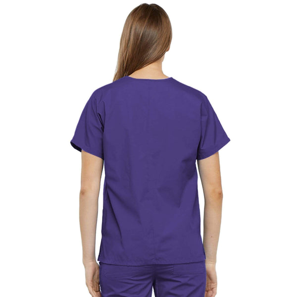 Cherokee Scrubs Top Cherokee Workwear 4700 Scrubs Top Women's V-Neck Grape