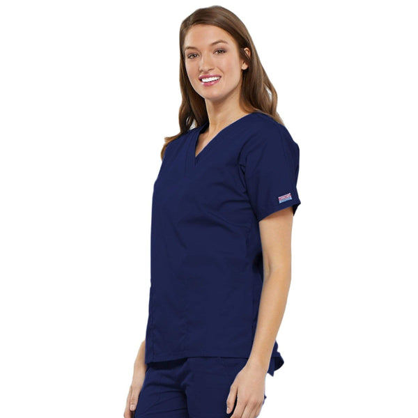 Cherokee Scrubs Top Cherokee Workwear 4700 Scrubs Top Women's V-Neck Navy