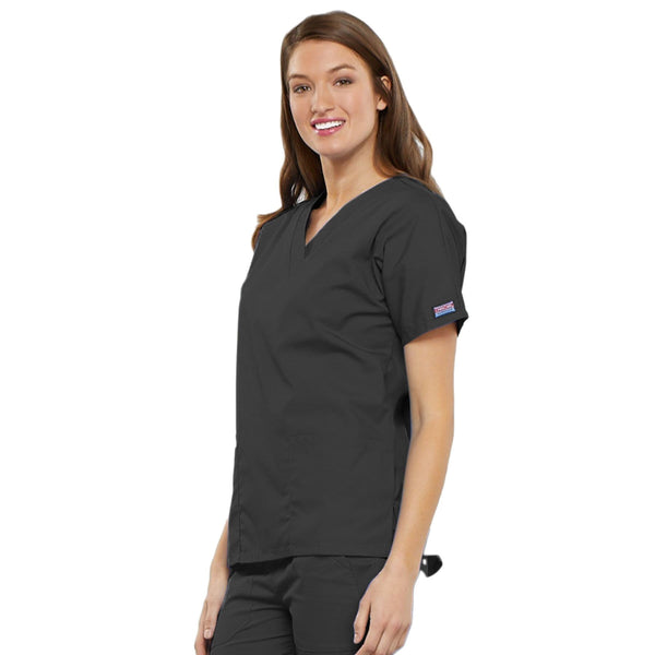 Cherokee Scrubs Top Cherokee Workwear 4700 Scrubs Top Women's V-Neck Pewter