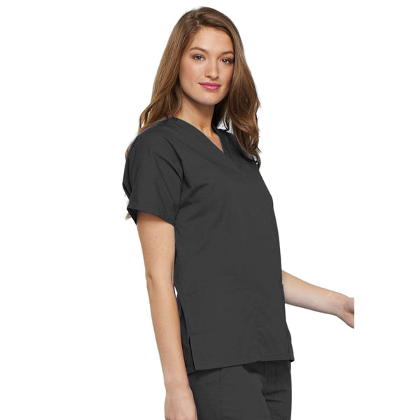 Cherokee Scrubs Top Cherokee Workwear 4700 Scrubs Top Women's V-Neck Pewter