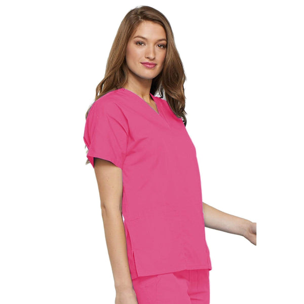 Cherokee Scrubs Top Cherokee Workwear 4700 Scrubs Top Women's V-Neck Shocking Pink