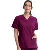 Cherokee Scrubs Top Cherokee Workwear 4700 Scrubs Top Women's V-Neck Wine