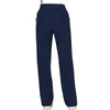 Cherokee Scrubs Pants Cherokee Workwear Revolution WW110 Scrubs Pants Women's Mid Rise Straight Leg Pull-on Navy