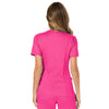 Cherokee Scrubs Top Cherokee Workwear Revolution WW610 Scrubs Top Women's Mock Wrap Electric Pink