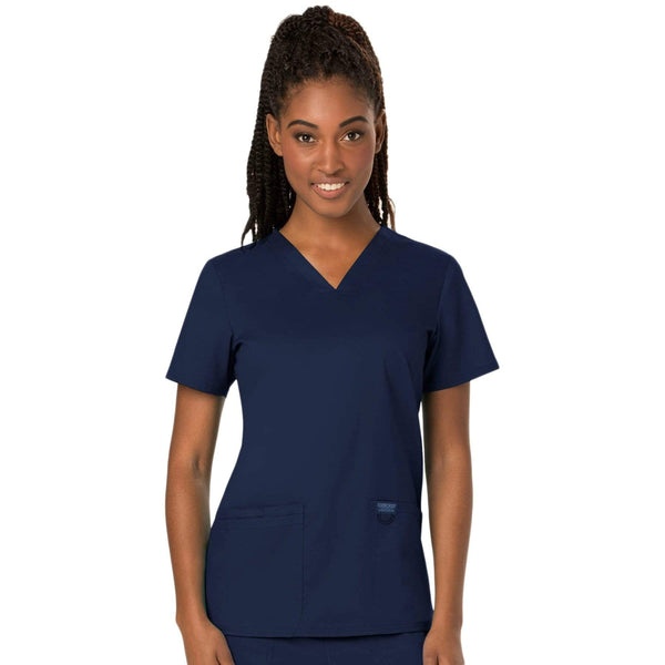 Cherokee Scrubs Top Cherokee Workwear Revolution WW620 Scrubs Top Women's V-Neck Navy