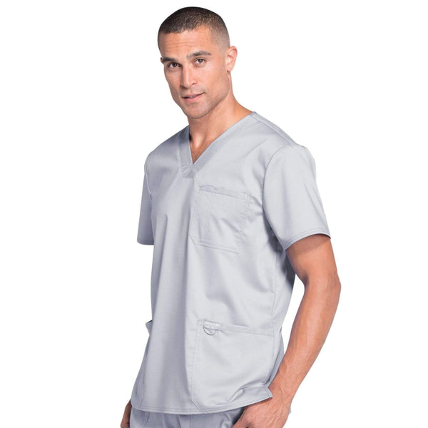 Cherokee Top Cherokee Workwear Top WW Revolution Men's Men's V-Neck Top Grey