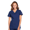 Cherokee Scrubs Top 2XL Cherokee Workwear WW645 Scrubs Top Women's V-Neck Navy