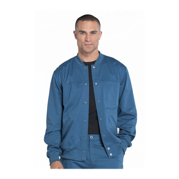 Cherokee Workwear Jackets WW Core Stretch Men's Men's Warm-up Jacket Caribbean Blue Jackets