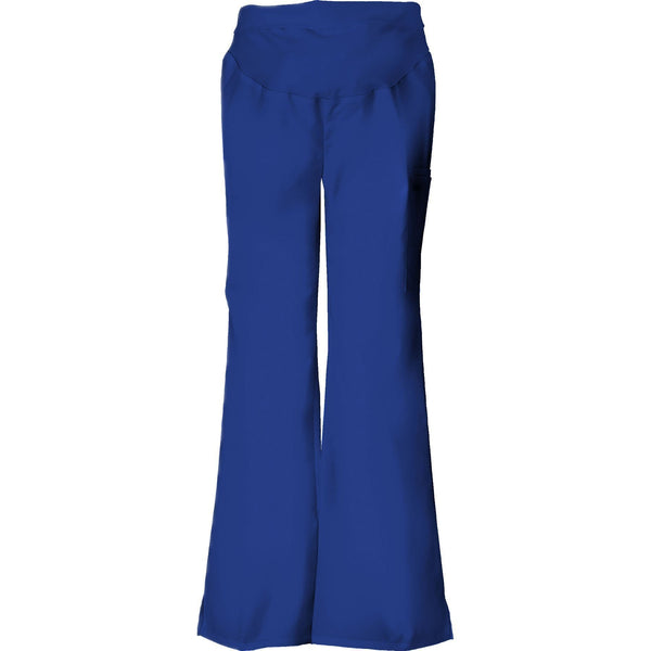 Cherokee Scrub Pants Flexibles Maternity Knit Waist Pull-On Pant Galaxy Blue Pant