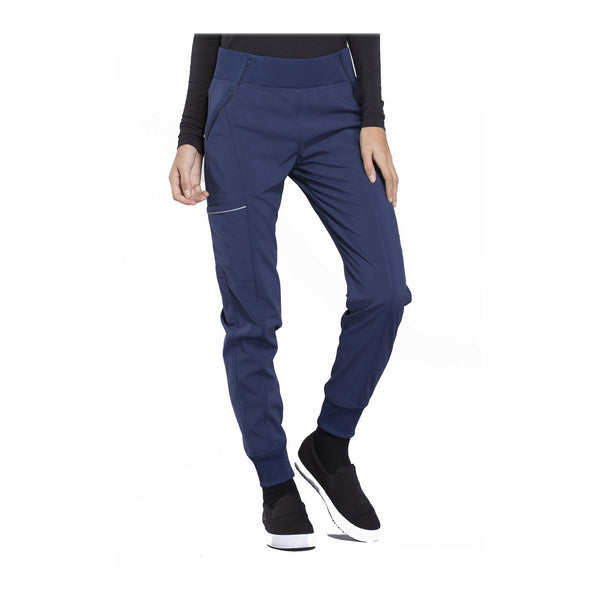 Cherokee Scrub Pants Infinity Mid Rise Tapered Leg Jogger Pant Navy Pant