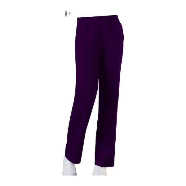 Cherokee Workwear Pant WW Natural Rise Tapered Leg Pull-On Pant Eggplant Pant