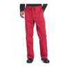 Cherokee Workwear Pant WW Professionals Mens Men's Tapered Leg Drawstring Cargo Pant Red Pant