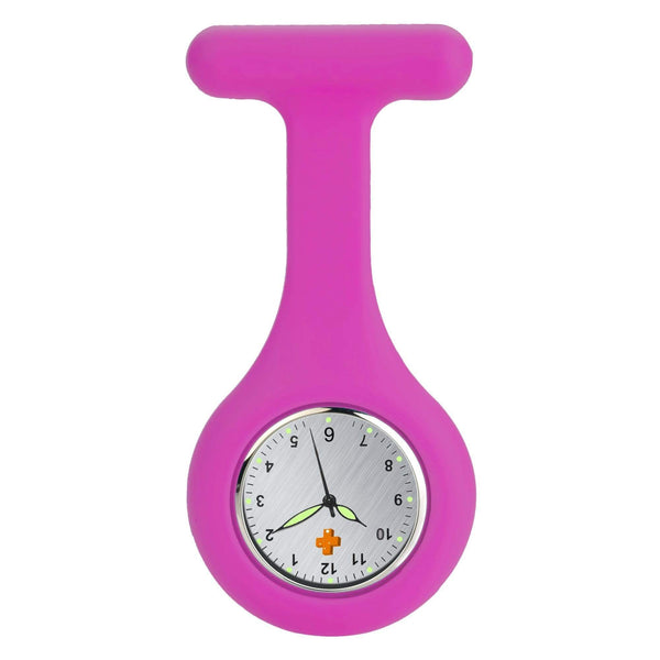 Medshop Fob Watches Dark Pink Silicone Nursing FOB Watch