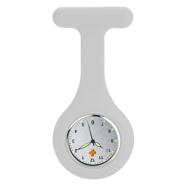 Medshop Fob Watches White Silicone Nursing FOB Watch