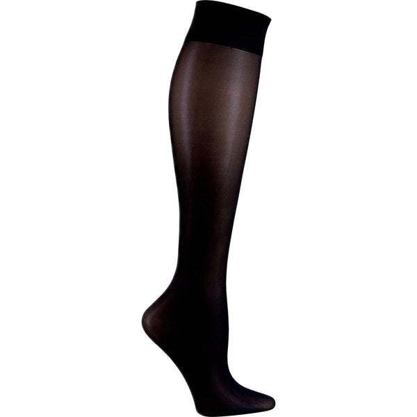 Cherokee Socks/Hosiery Cherokee Footwear Knee Highs 12 mmHg Compression Black Socks/Hosiery