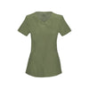 Cherokee Scrub Top Infinity Mock Wrap Top Olive Top