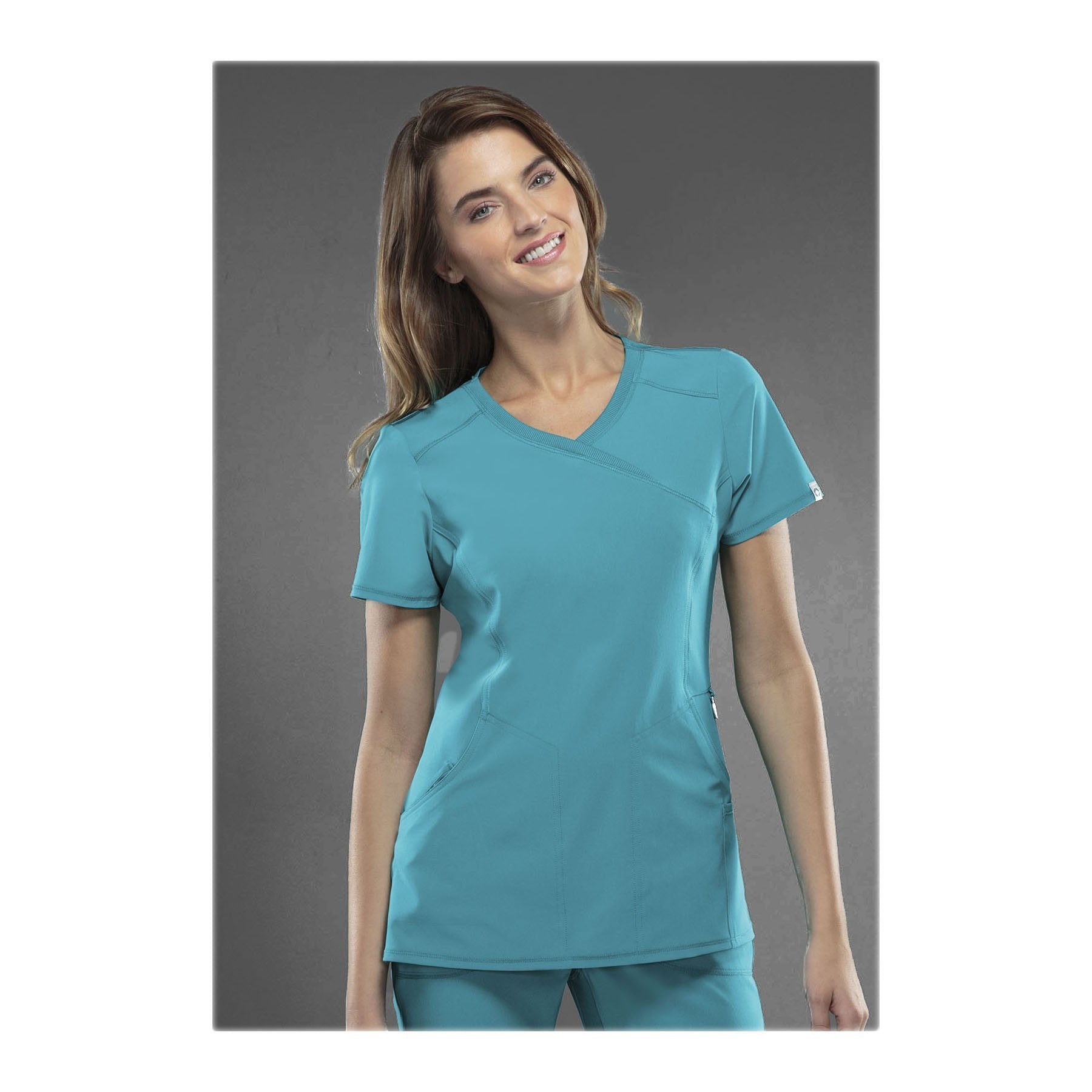 Cherokee Infinity Women's Mock Wrap Scrub Top 2625a