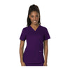 Cherokee Workwear Top WW Revolution V-Neck Top Eggplant Top