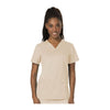 Cherokee Workwear Top WW Revolution V-Neck Top Khaki Top