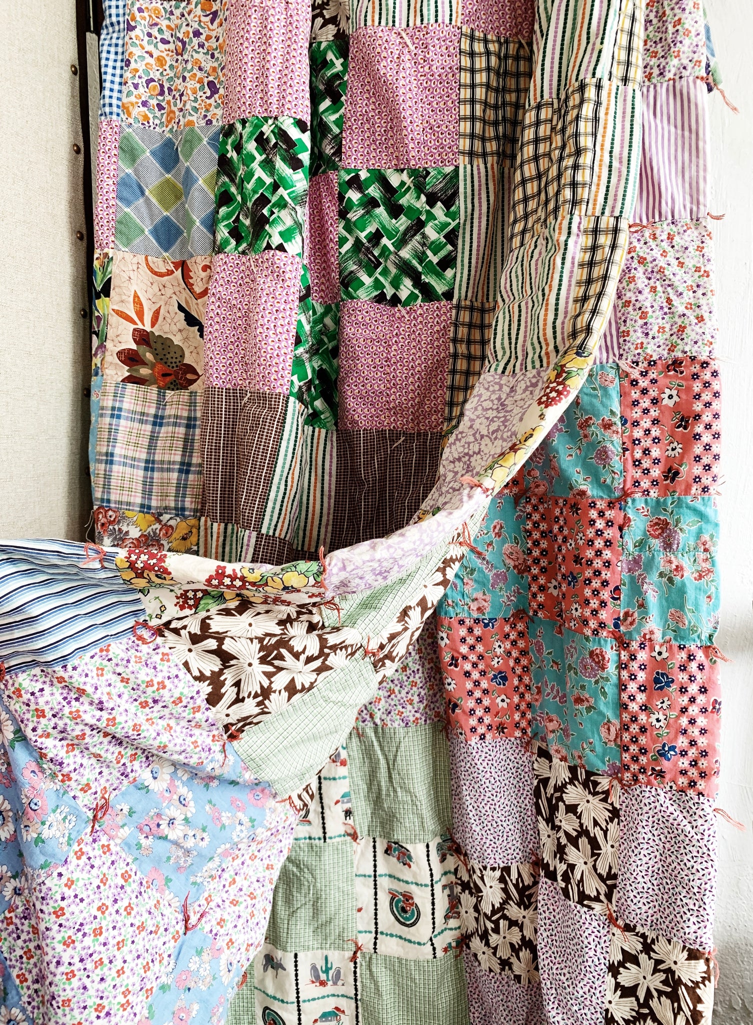 Vintage Handmade Cotton Patchwork Quilt – Maven Collective