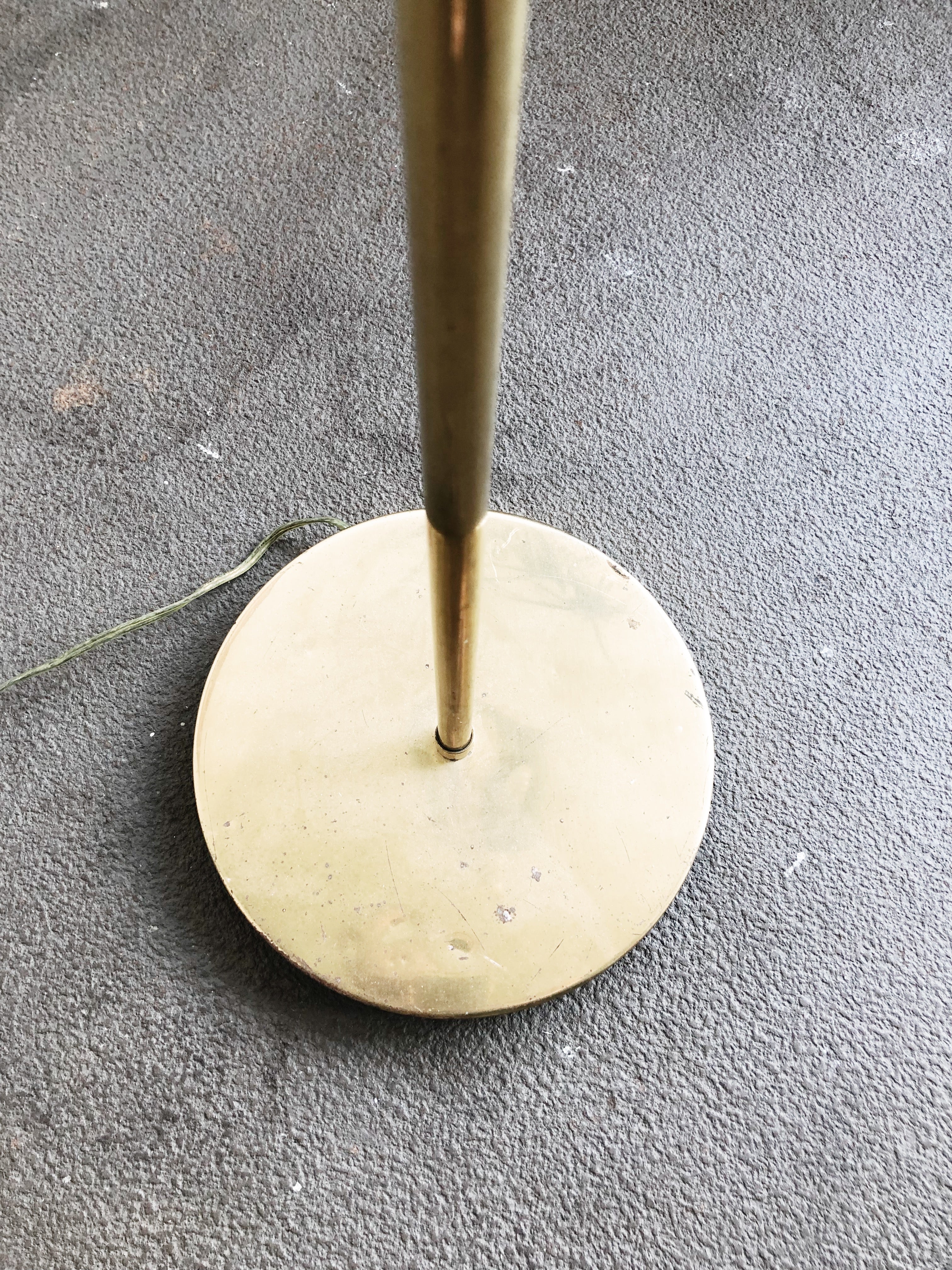Vintage Minimalist Brass Floor Lamp