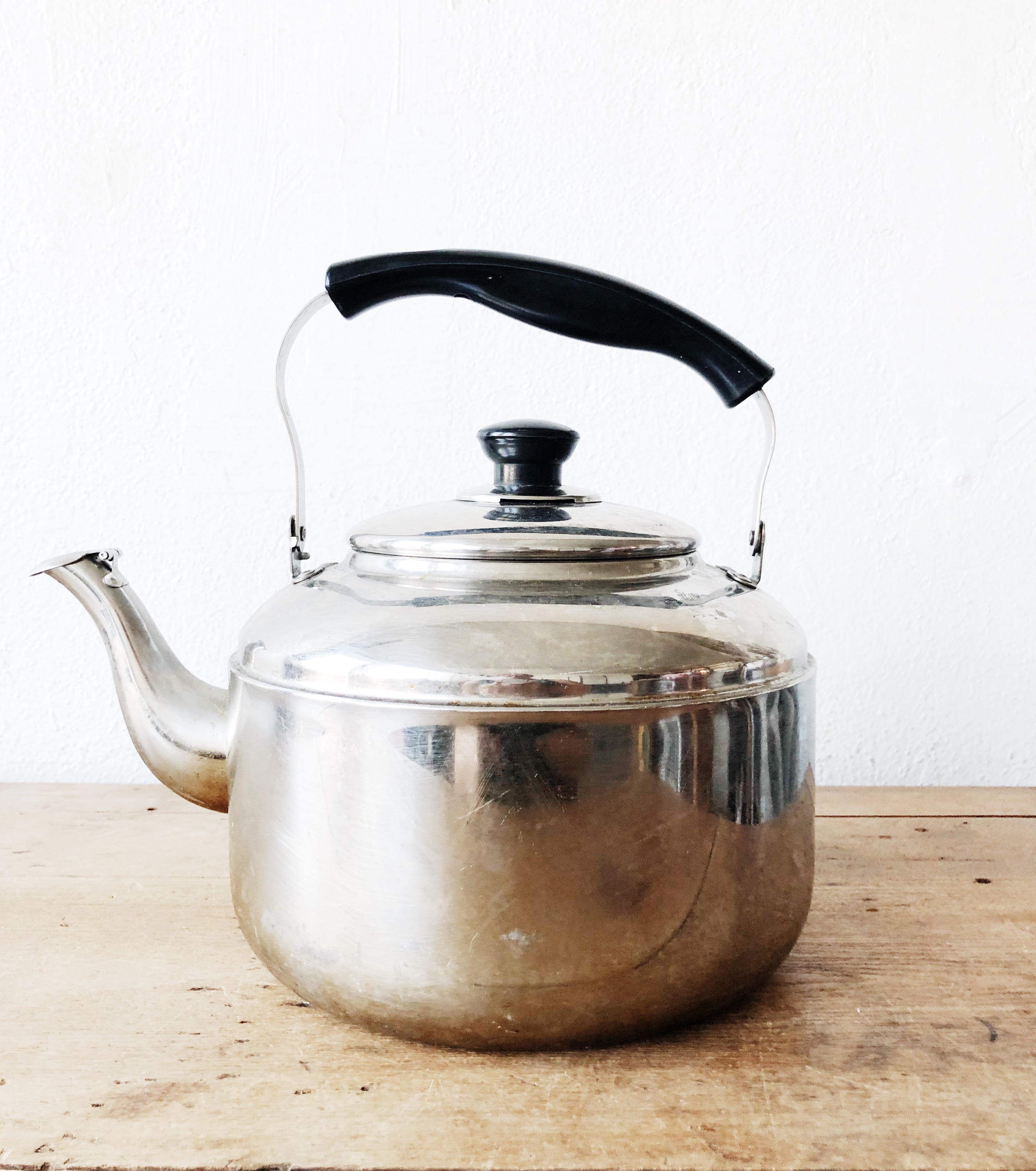 Vintage Oversized Stainless Kettle