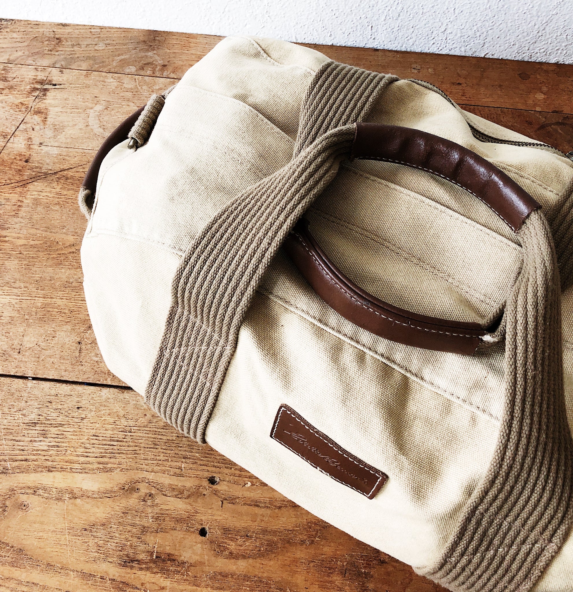 eddie bauer canvas duffle bag