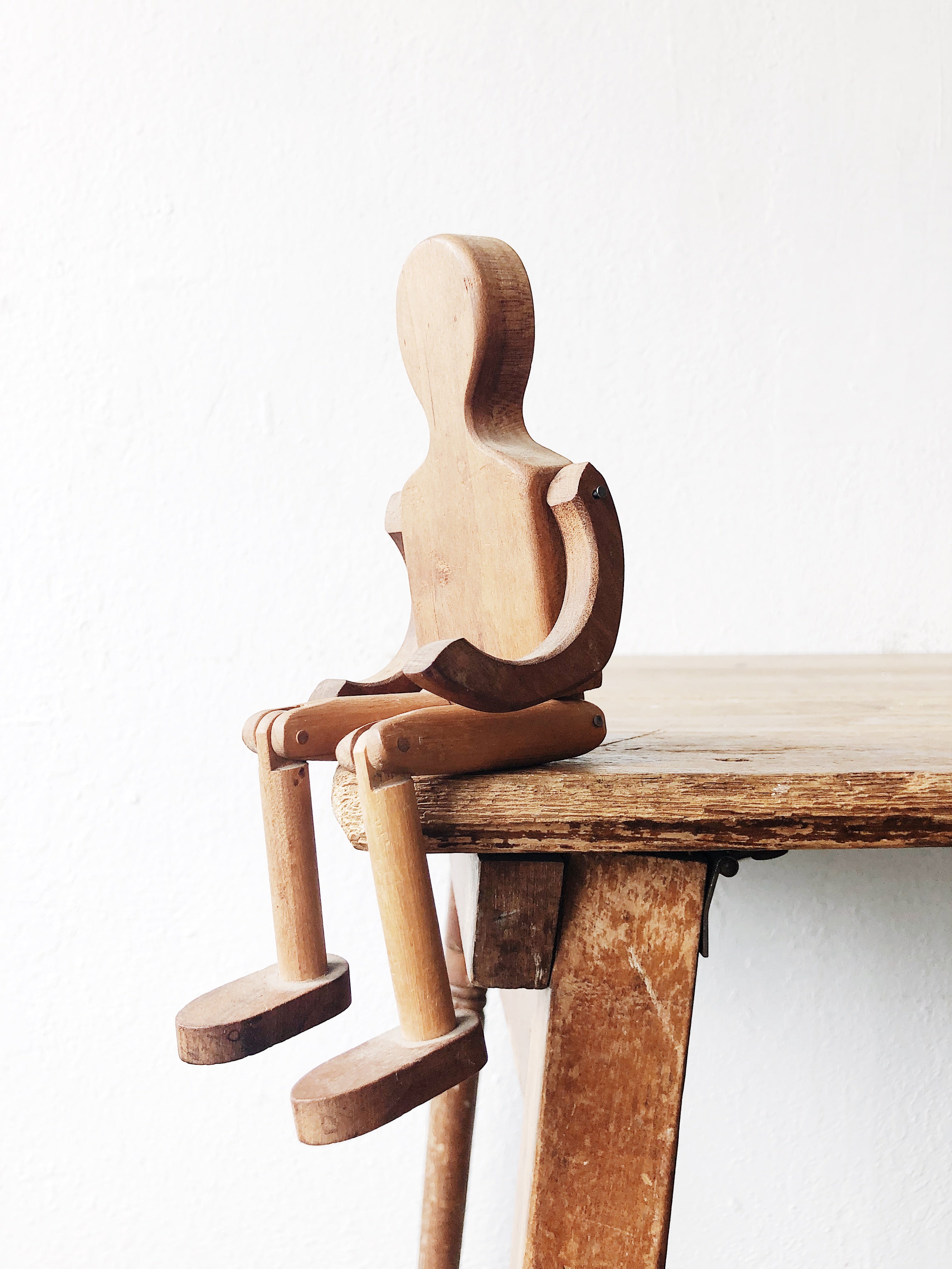 Vintage Wooden Person