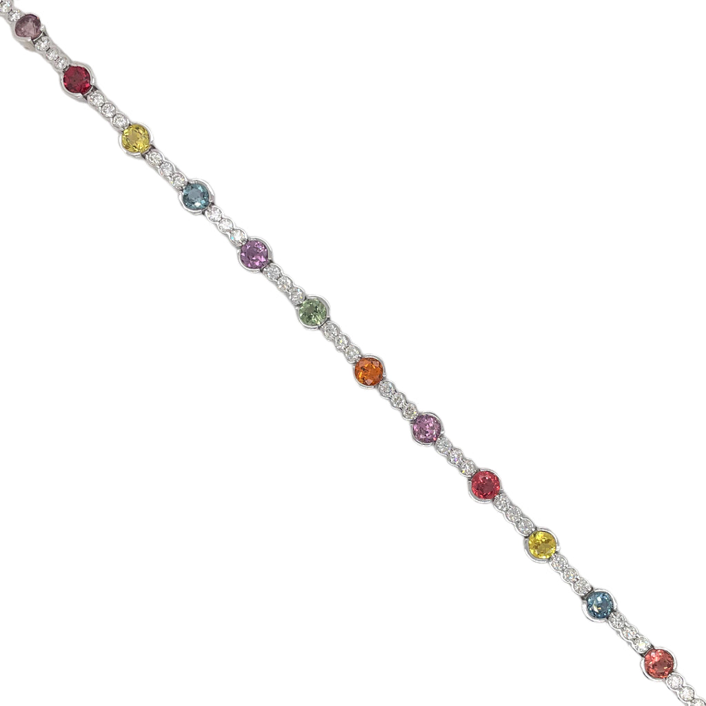 23+ Multi Colored Tennis Bracelet