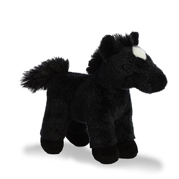 black horse stuffed animal