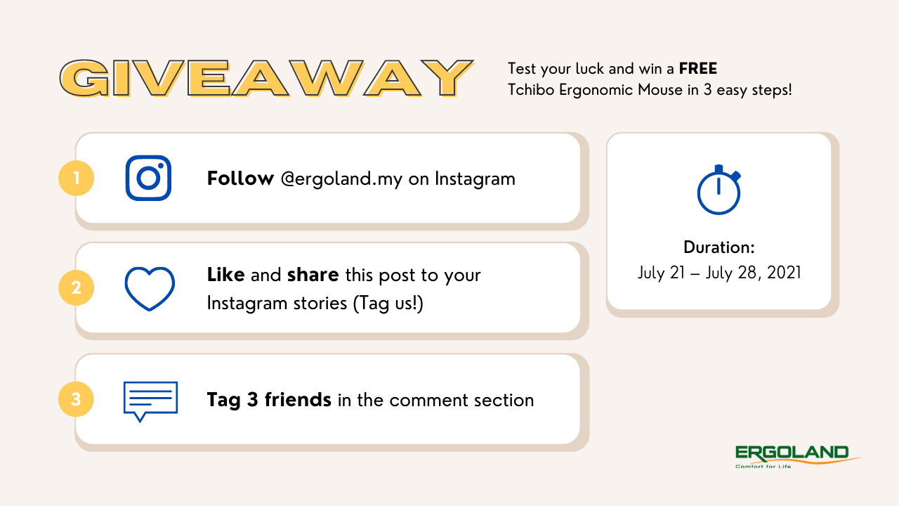 Ergoland giveaway contest rules