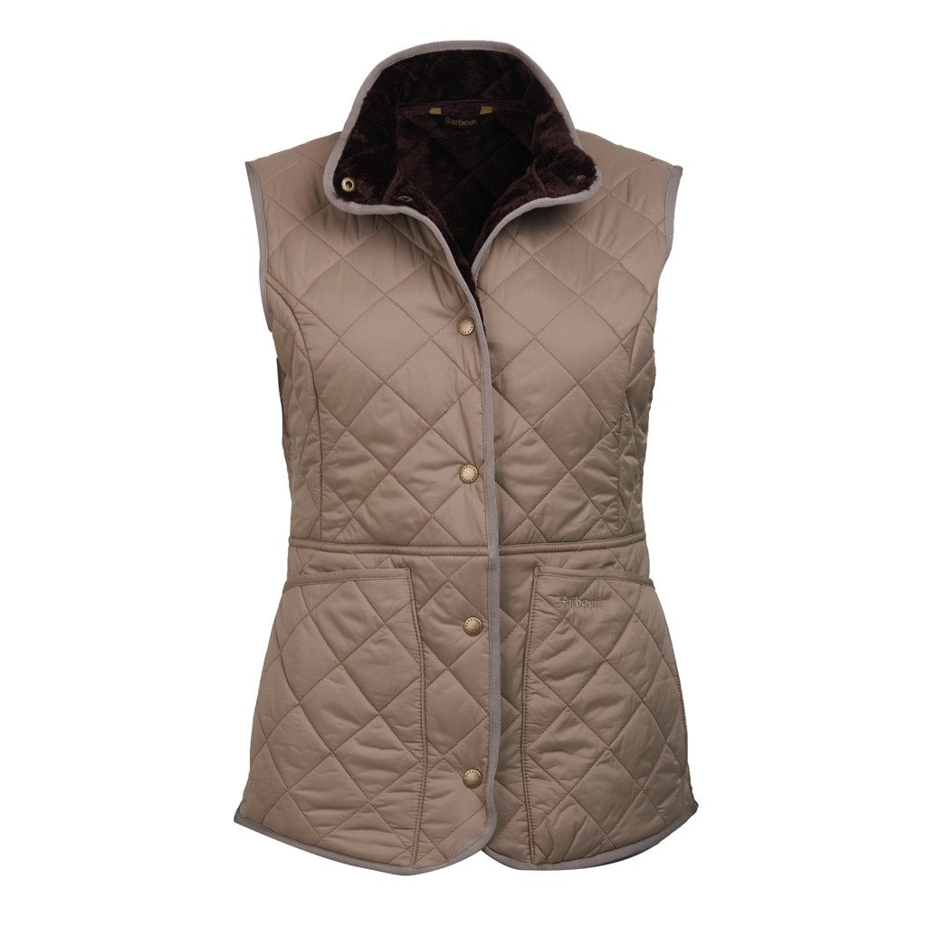 womens black barbour gilet