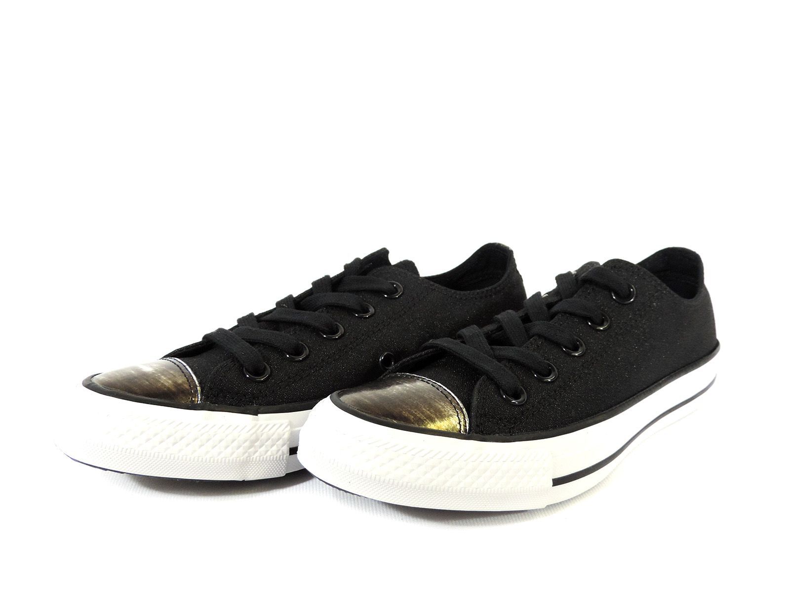 converse white brush off toecap low flat lace up sneakers