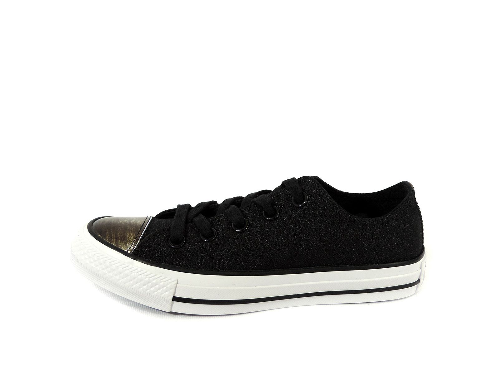 converse white brush off toecap low flat lace up sneakers