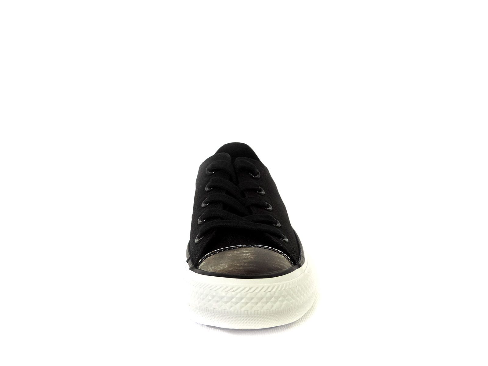 converse white brush off toecap low flat lace up sneakers