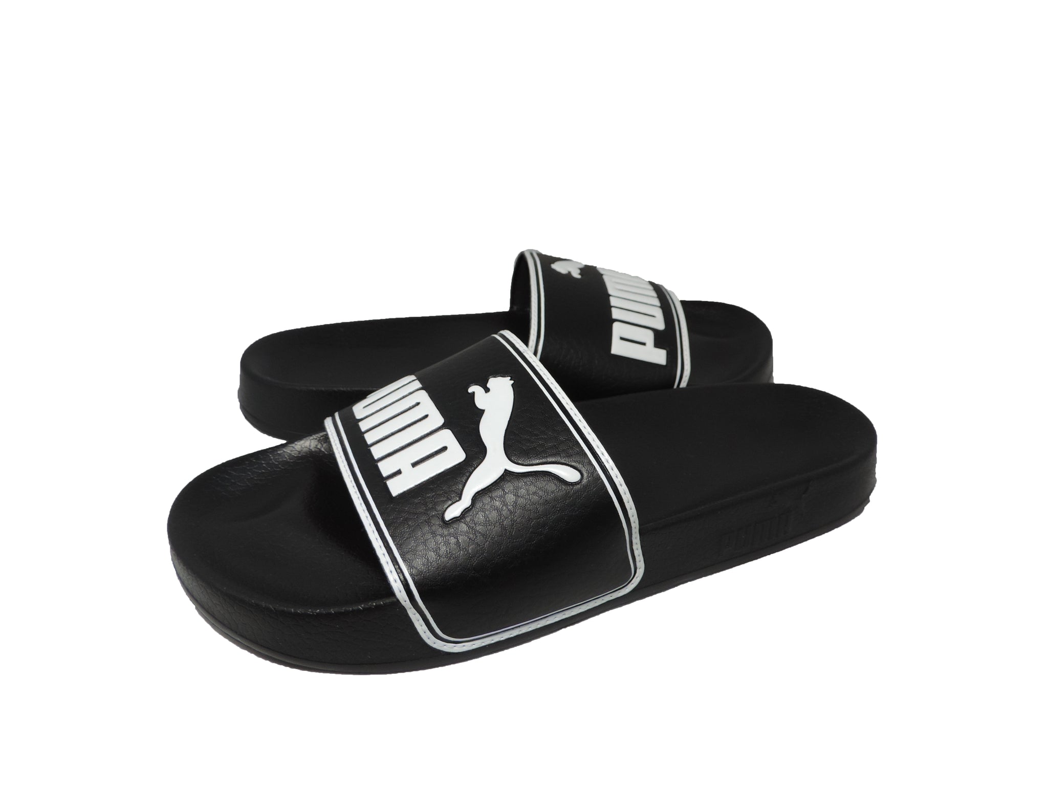 puma leadcat slides black