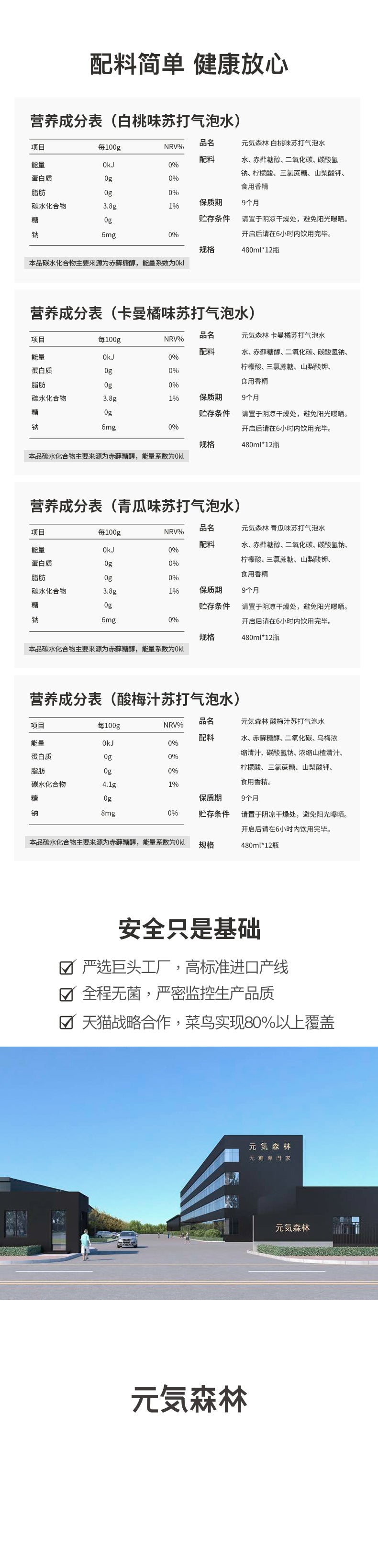 元气森林苏打气泡水