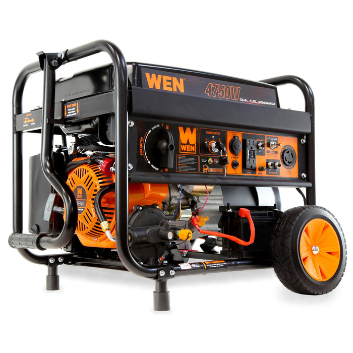 WEN DF475X 4750-Watt 120-Volt/240-Volt Dual Fuel Electric Start