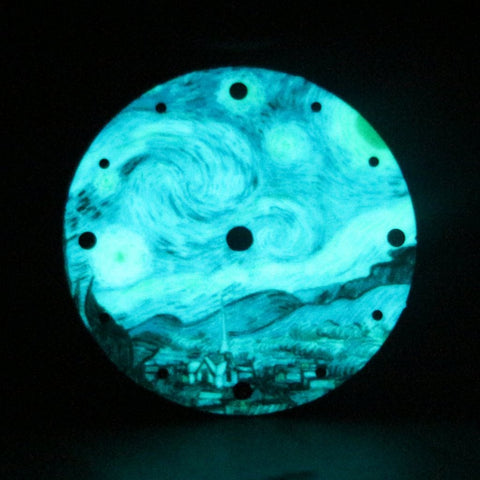 Luminous The Starry Night Dial (No Date) – 100% švýcarský Super-LumiNova BGW9 SEIKO Mod Dial od Lucius Atelier