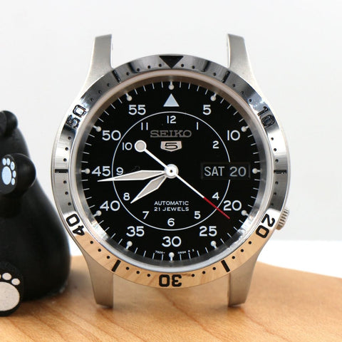 Stříbrný rámeček SEIKO ve stylu ponoru pro pouzdra hodinek SNK803, SNK805, SNK807, SNK809, SNK811 a 7S26-02J0