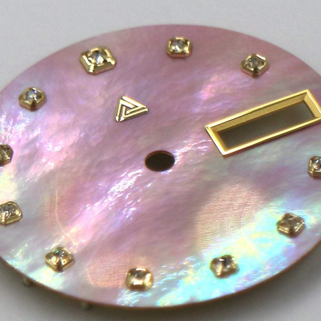 Mother of Pearl Dial - Pink / Swarovski Edition (Day Date) - Lucius Atelier