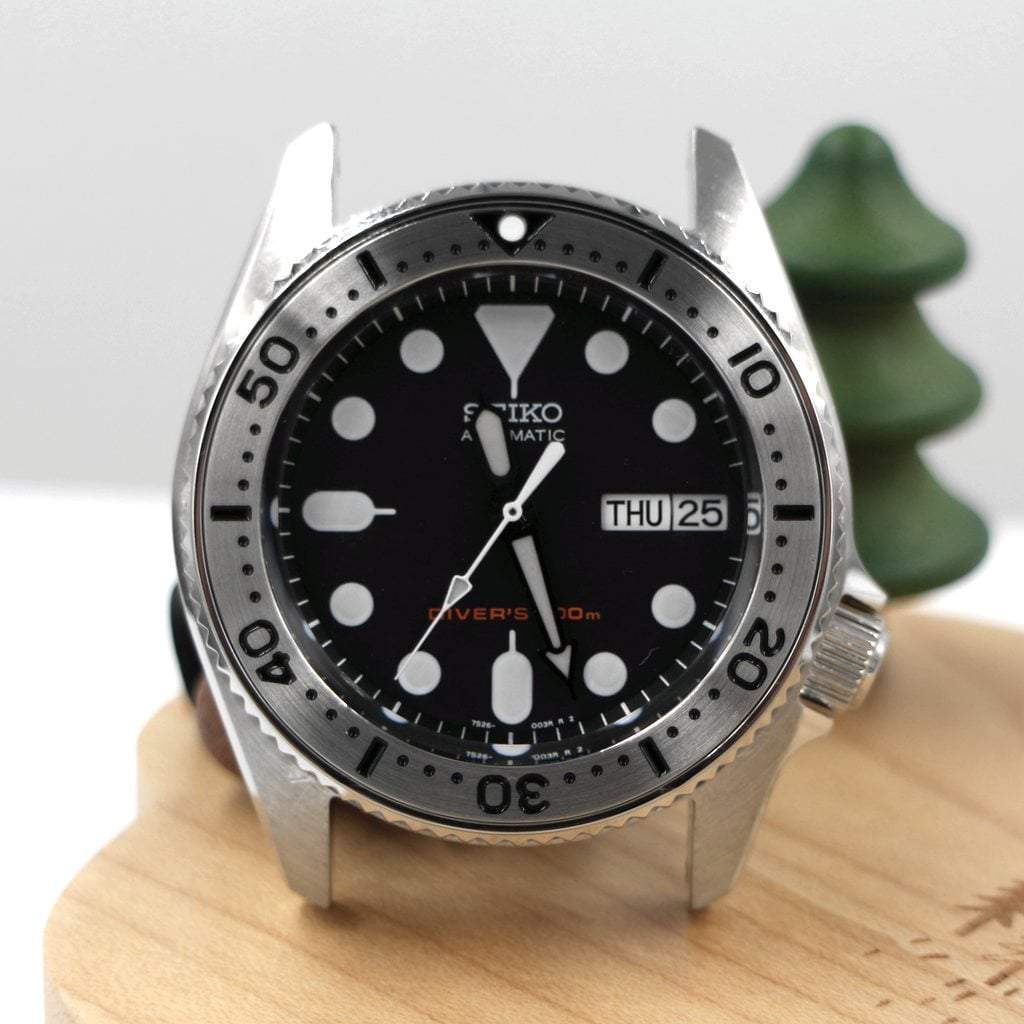 SKX013 Steel Bezel Insert (Flat) - BGW9 - Black SKX - Lucius Atelier