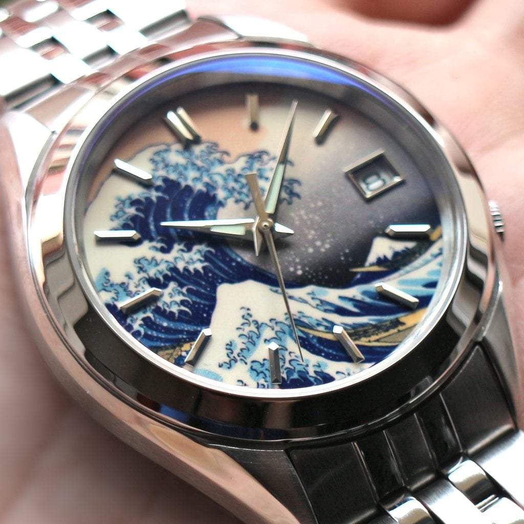 The Great Wave off Kanagawa Dial (Date) - SEIKO Mod Part - Lucius Atelier